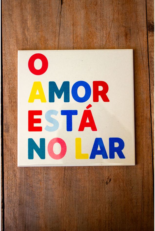 Azulejo Decorativo O Amor Está no Lar Mimo Galeria