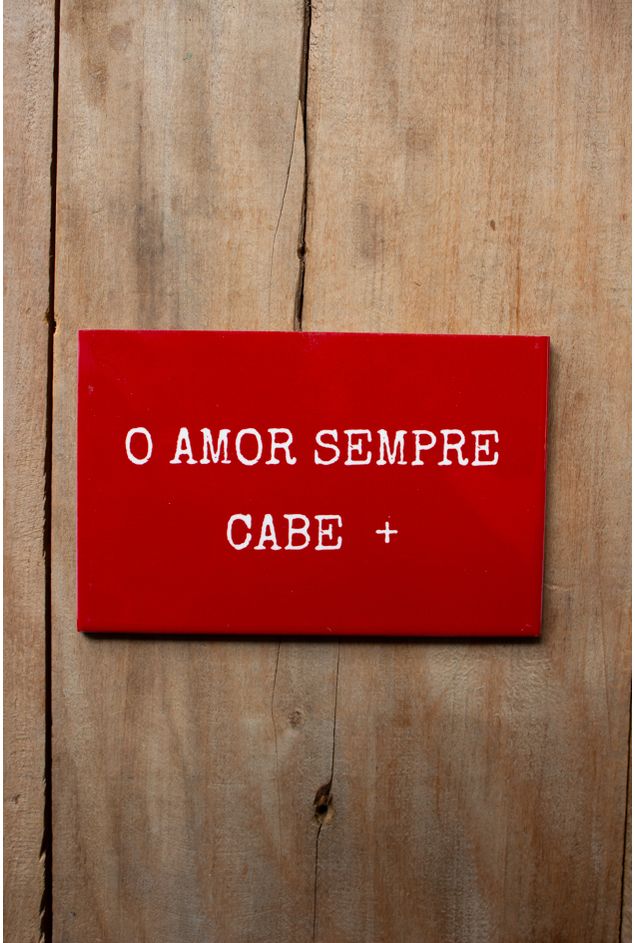 Azulejo Decorativo O Amor Sempre Cabe + Mimo Galeria Azulejo Decorativo O Amor Sempre Cabe + Mimo Galeria