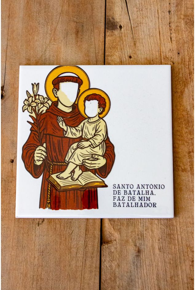 Azulejo Decorativo Santo Antônio de Batalha Mimo Galeria Azulejo Decorativo Santo Antônio de Batalha Mimo Galeria