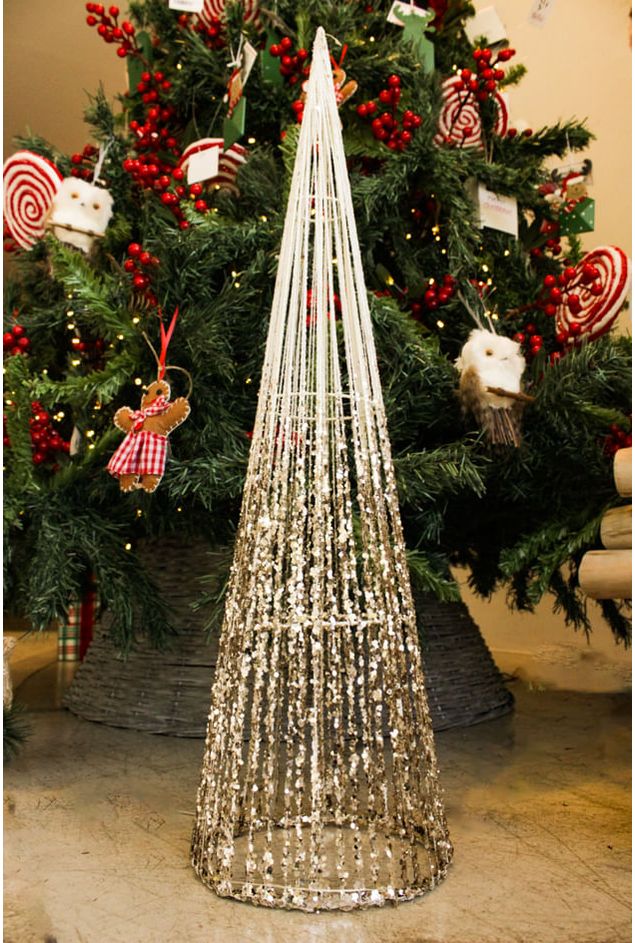 Árvore Cone Decorativa Com LED G Natal Árvore Cone Decorativa Com LED G - Natal