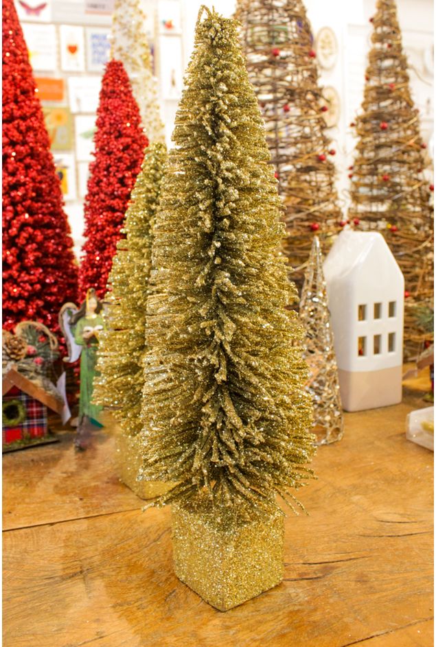 Mini Pinheiro Decorativa Ouro G Natal