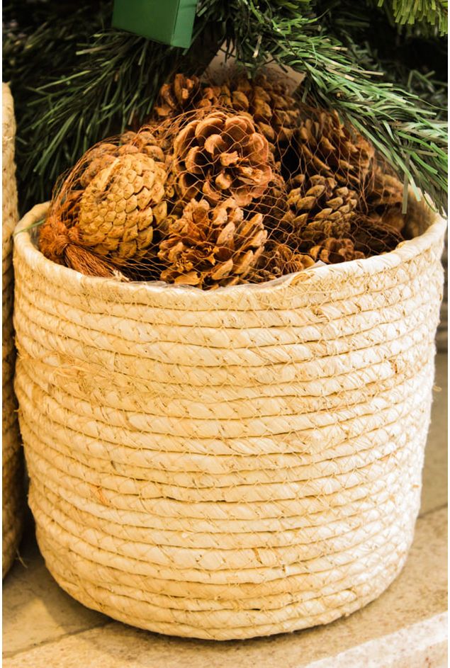 Cachepot Em Fibra Natural Claro P Cachepot Em Fibra Natural Claro P