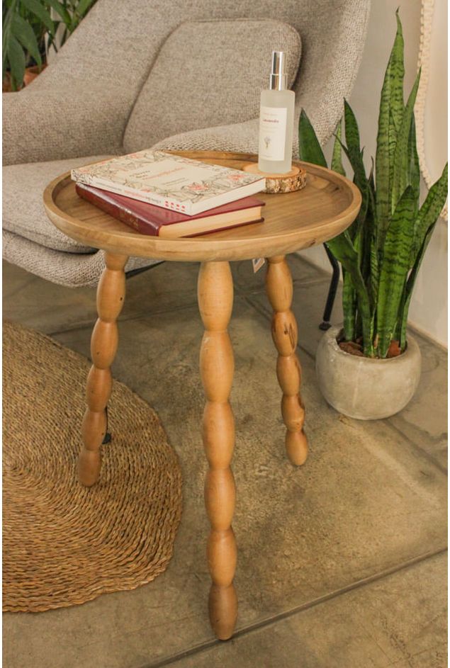 Mesa Lateral De Madeira Alta Mesa Lateral De Madeira Alta