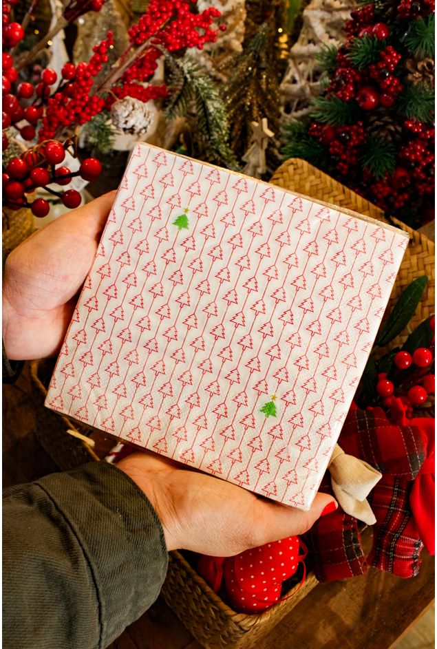 Guardanapo-Com-Pinheiros-Branco-e-Vermelho-Natal--3-