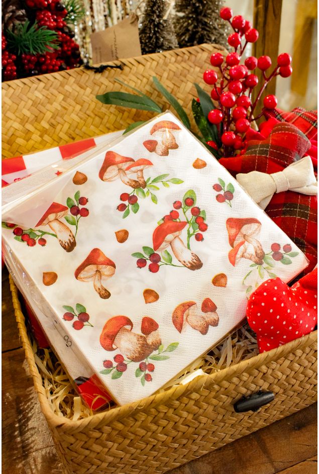 Guardanapo-Com-Cogumelos-Natal