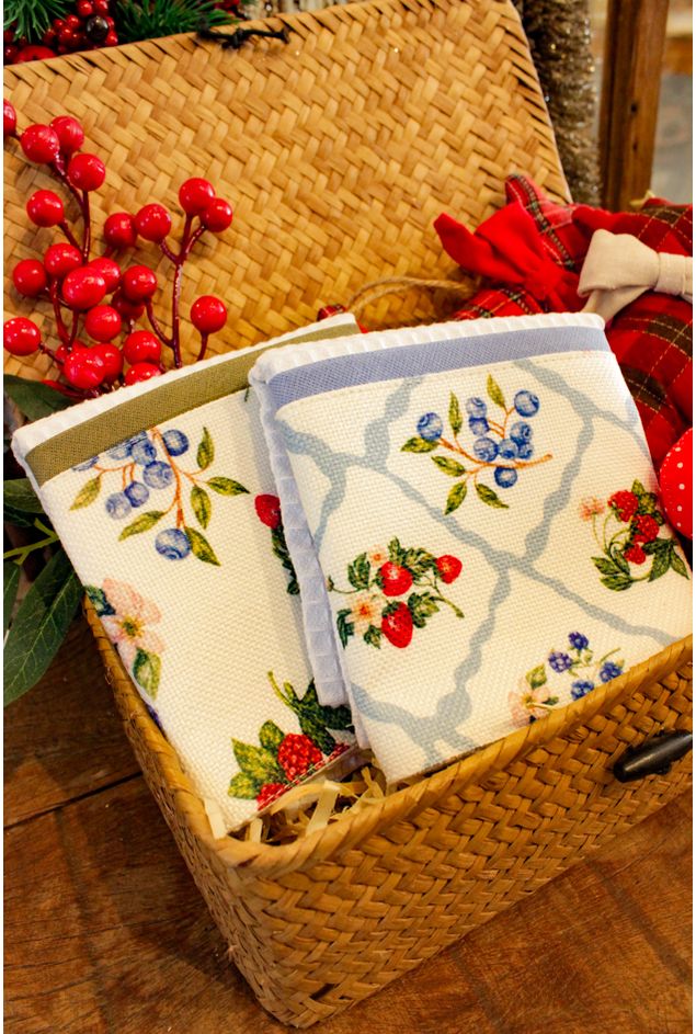 Set Bate Mão Berries 2 peças Natal Set Bate Mão Berries 2 peças Natal