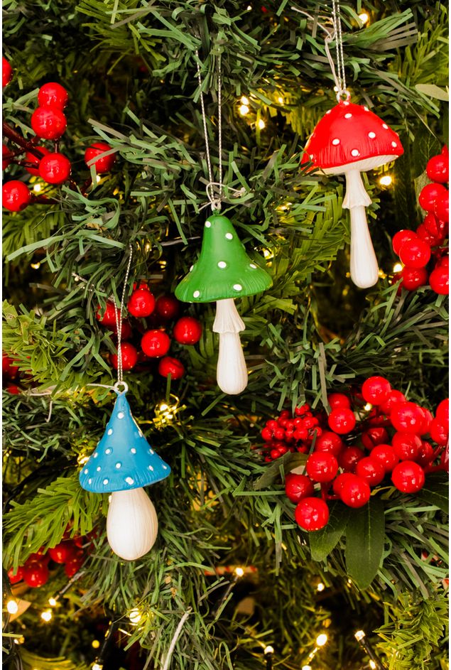 Pingente-Cogumelo-em-Resina-Natal