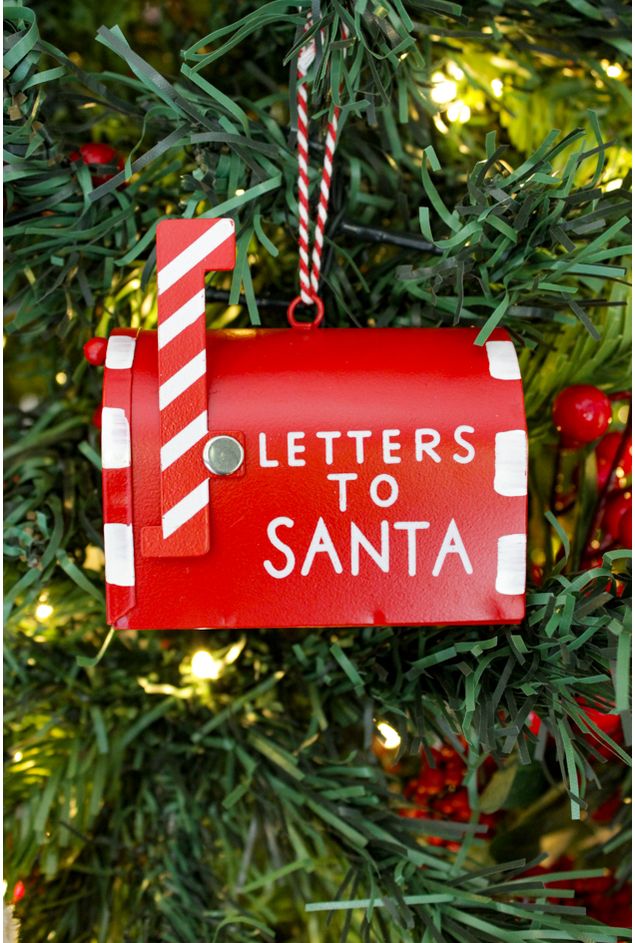 Enfeite Decorativo Caixa de Correio Vermelho Natal Enfeite Decorativo Caixa de Correio Vermelho Natal