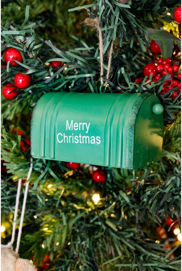 Enfeite Decorativo Caixa De Correios Verde Natal Enfeite Decorativo Caixa De Correios Verde Natal
