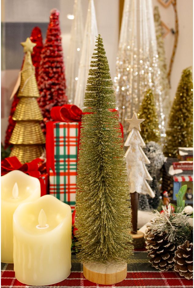 Mini Pinheirinho Dourado Natal