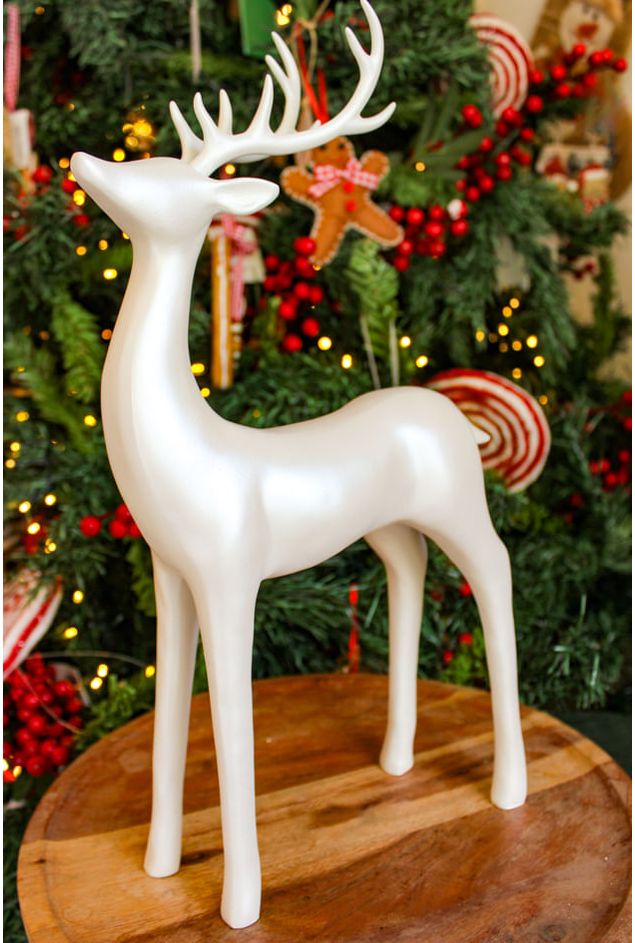 Rena Decorativa Perolada G Natal Rena Decorativa Perolada G Natal