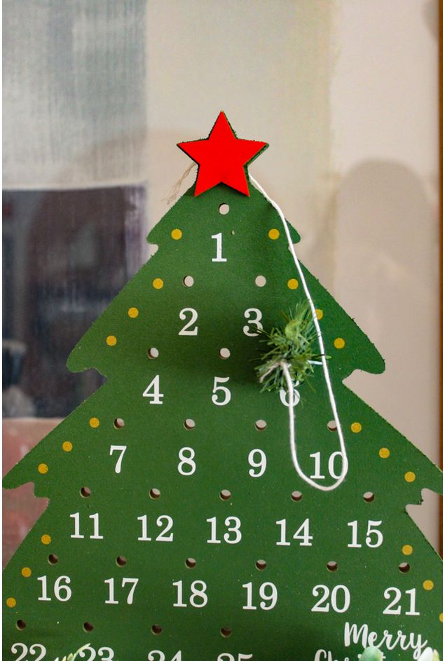 Calendário Advento Árvore de Natal Calendário Advento Árvore de Natal