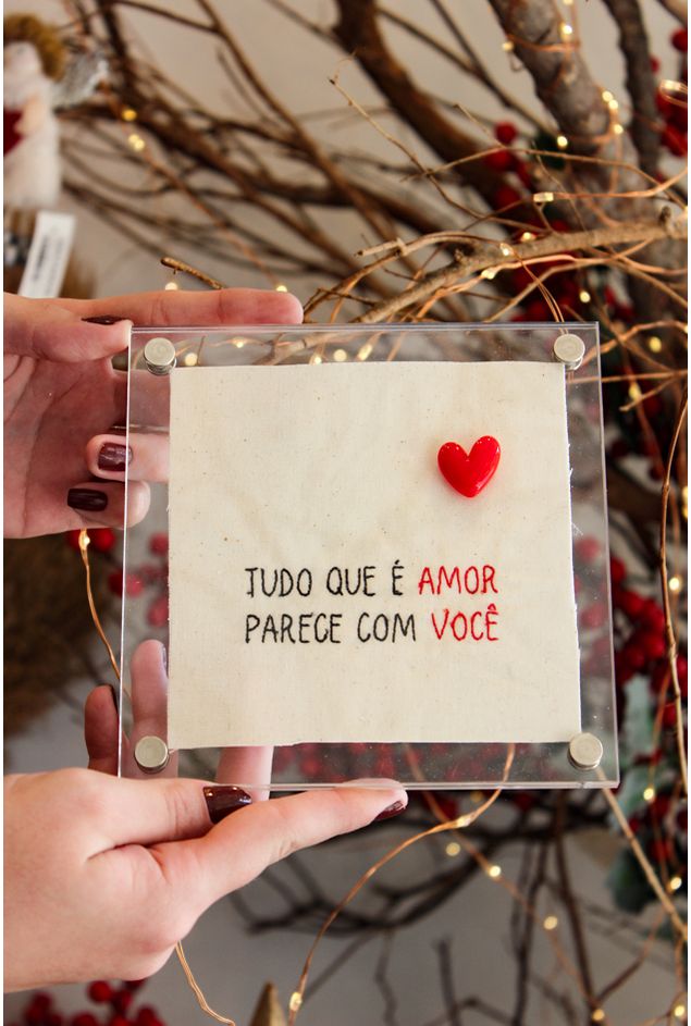 Quadro Acrílico Tudo que é Amor Mimo Galeria Quadro Acrílico Tudo que é Amor Mimo Galeria