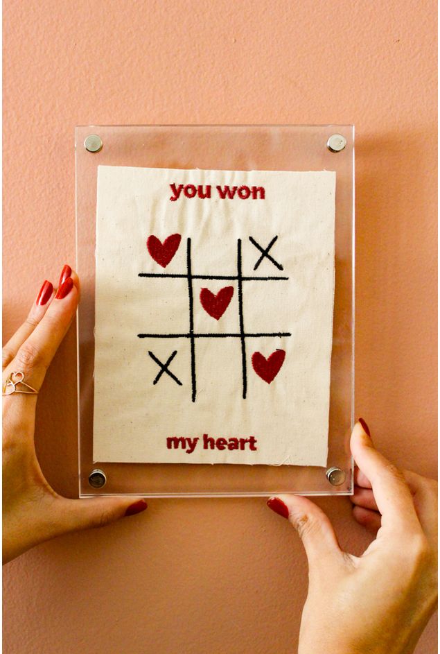 Quadro Acrílico Jogo do Amor Mimo Galeria Quadro Acrílico Jogo do Amor Mimo Galeria