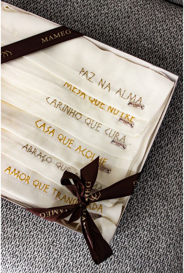 Kit Guardanapo Bordado Good Feelings Kit Guardanapo Bordado Good Feelings