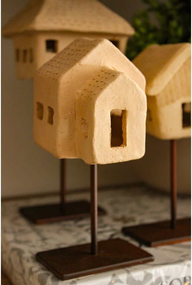 Casinha de Barro João de Barro Com Suporte Casinha de Barro João de Barro Com Suporte