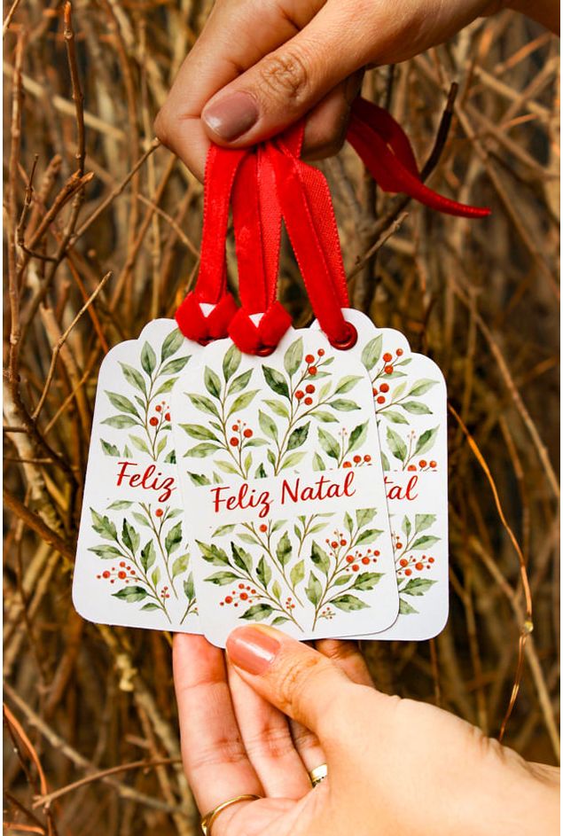 Kit Três Tag Berries Natal Mimo Galeria