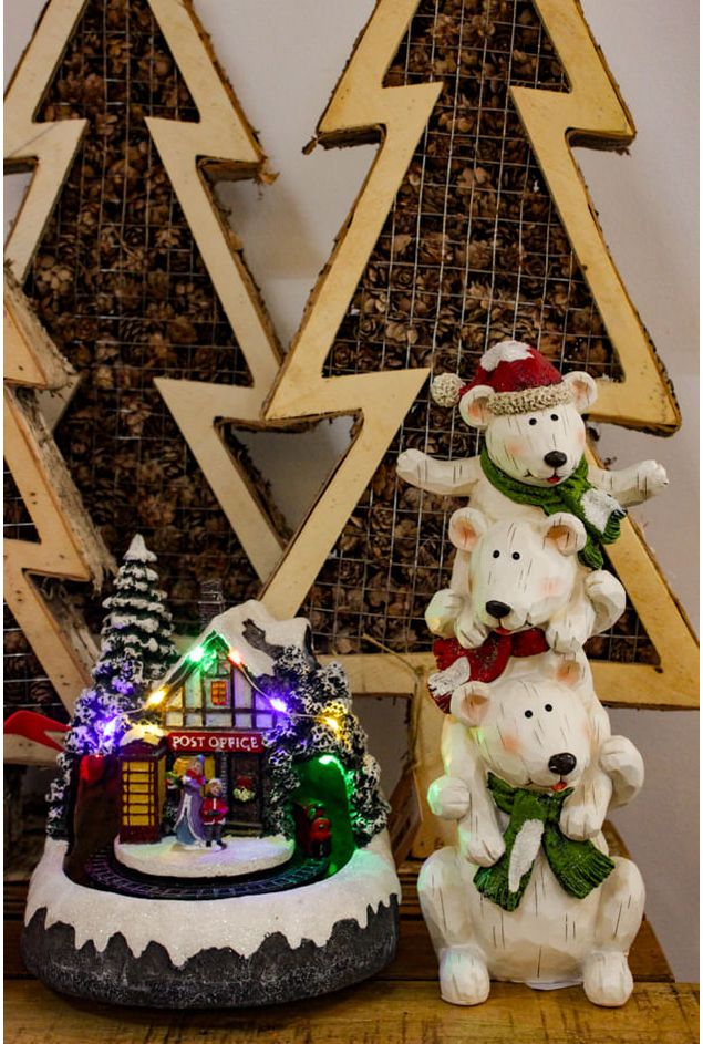 Escultura-Ursos-Polares-em-Resina-Natal--5-