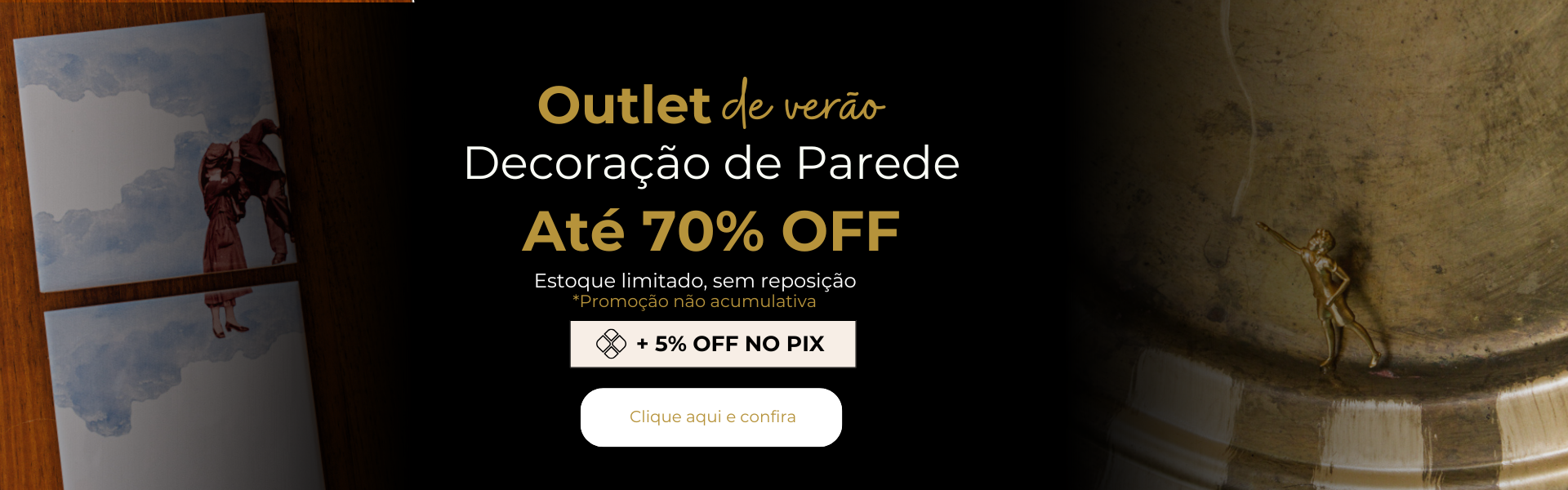 Outlet decoração de parede