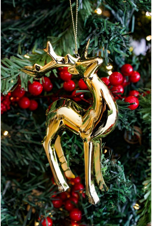 Enfeite Decorativo Rena Dourada Natal Enfeite Decorativo Rena Dourada Natal