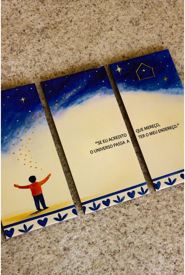 Painel de Azulejos Se Eu Acredito Que Mereço Mimo Galeria