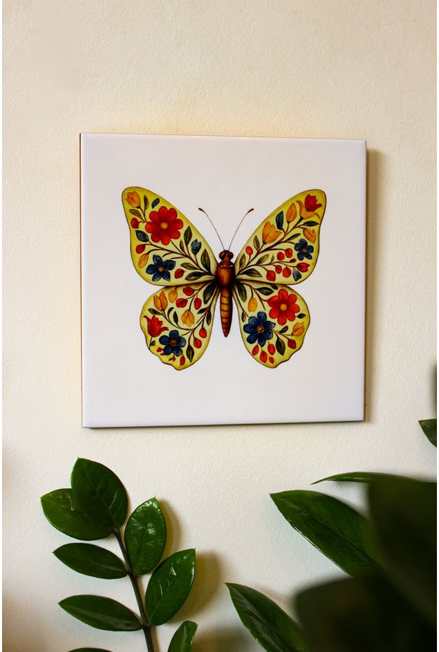Azulejo Decorativo Borboleta Florescer Mimo Galeria