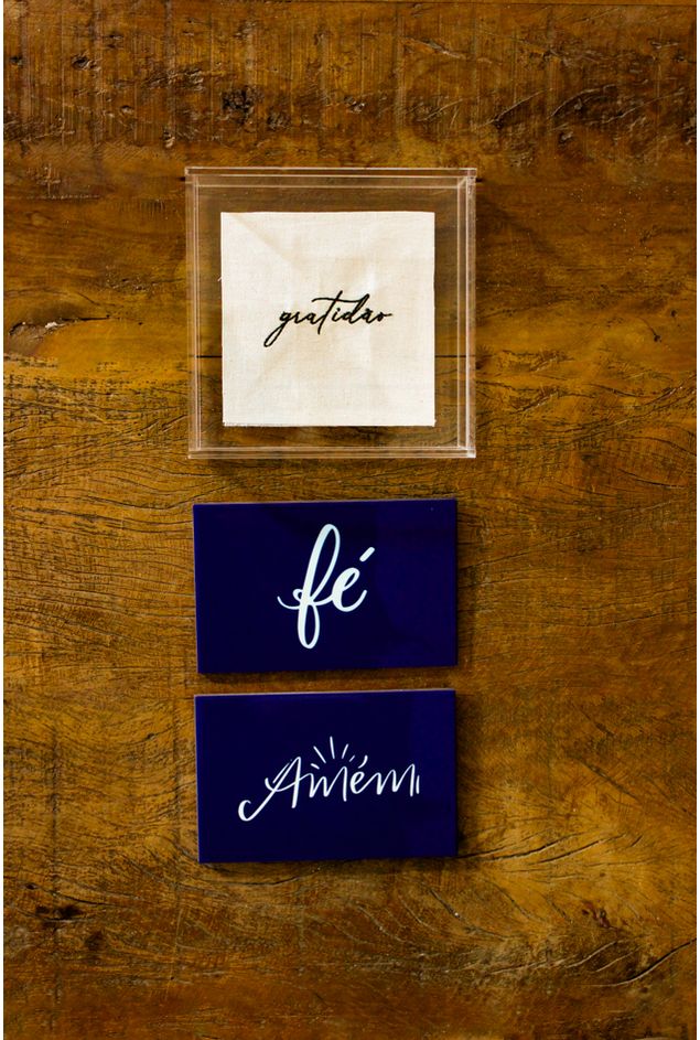 Combinação de Parede Fé & Gratidão