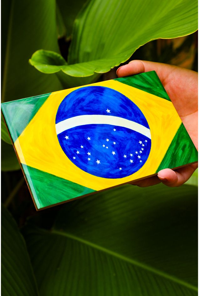 Azulejo Decorativo Bandeira Brasil Mimo Galeria