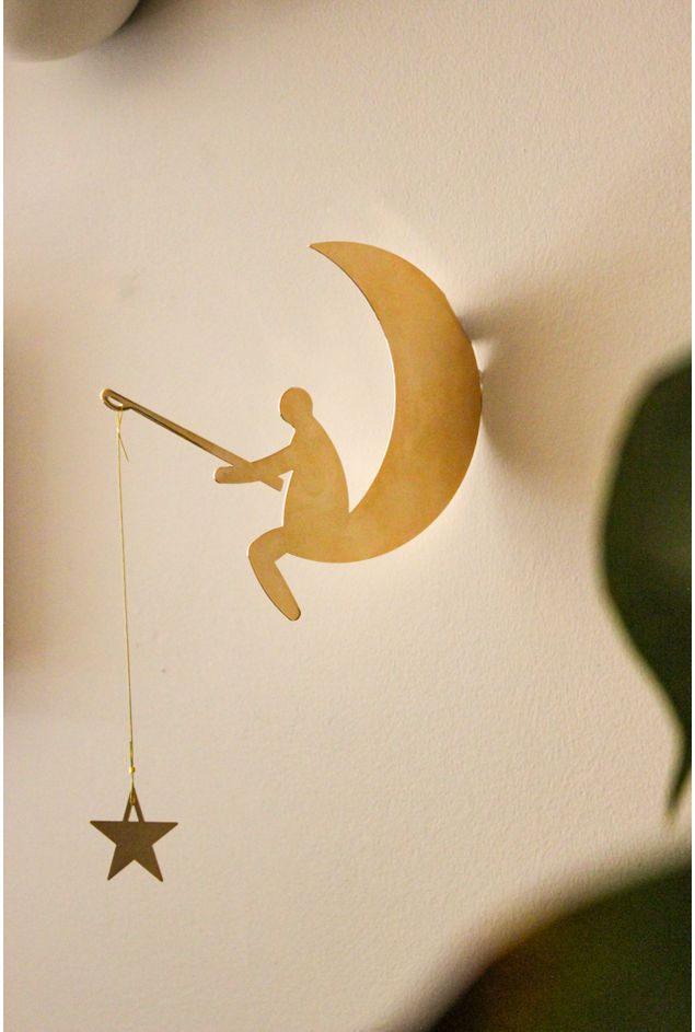 Escultura de Parede Pescando Estrela Paty Fernandes