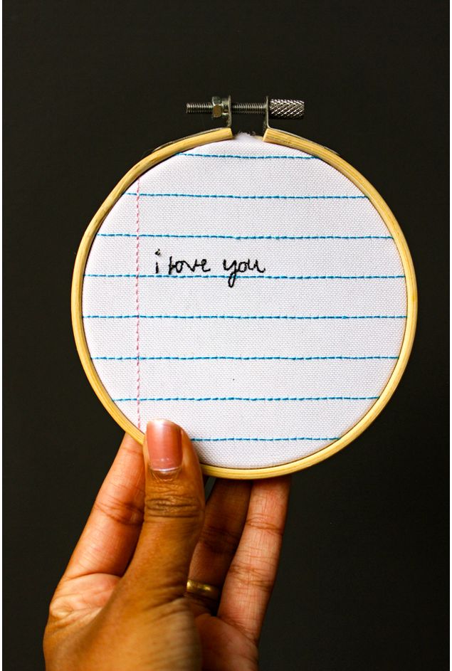 Bastidor Bordado I Love You Ø11 Mimo Galeria